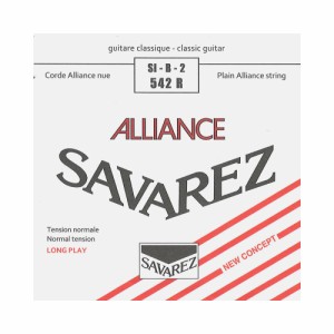 サバレス 弦 バラ弦 2弦 SAVAREZ 542R ALLIANCE Normal tension クラシックギター弦 アリアンス ノーマルテンション