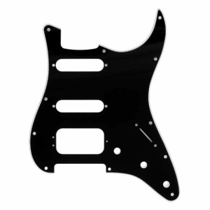 フェンダー Fender Pickguard Stratocaster H/S/S 11-Hole Mount 3-Screw Mount HB Black 3-Ply ピックガード