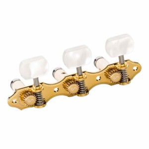 SCHALLER GTC Hauser GO/40 White Bearing/60 Perloid White Square クラシックギター用ペグ