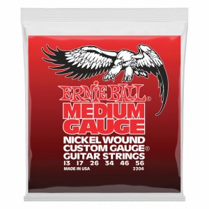 アーニーボール ERNIE BALL 2204 Medium Nickel Wound w/ wound G 13-56 Gauge エレキギター弦