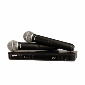 SHURE BLX288J-PG58JB デュアルチャンネル ハンドヘルド型 ワイヤレスシステム