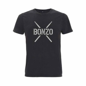 Promuco Percussion POSJBTS3L Lサイズ ジョン・ボーナム 半袖 Tシャツ John Bonham T-Shirt BONZO STENCIL Black