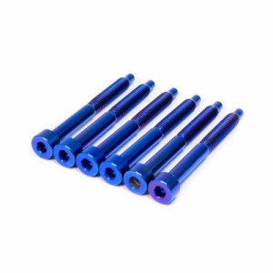 FU-Tone Titanium String Lock Screw Set BLUE フロイドローズ用 ストリングロックスクリュー 6本セット