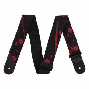 Jackson Splatter Strap Black and Red 2” ギターストラップ