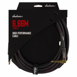 Jackson High Performance Cable Black and Red SL 21.85ft (6.66m) ギターケーブル