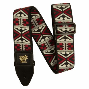 アーニーボール ERNIE BALL 5339 JACQUARD STRAP PRIMAL RED ギターストラップ