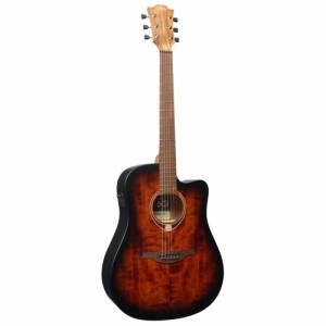 LAG GUITARS T70DCE-B&B 2022年仕様 カッタウェイタイプ エレアコ アコースティックギター  新色ブラック＆ブラウン