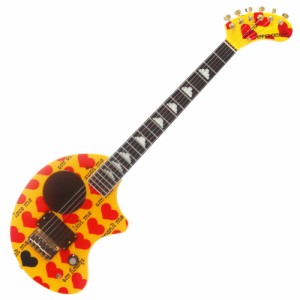 【中古】 FERNANDES フェルナンデス YELLOW HEART-ZO スピーカー内蔵エレキギター