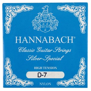 ハナバッハ バロック式10弦 クラシックギター弦 バラ弦 7弦 1本 HANNABACH E8157 ZHT-Blue D/7 青 ブルー ギター弦 クラギ弦