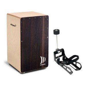 Schlagwerk Percussion SR-CP408 2inOne Cajon Dark Oak カホン ＆ HarmoTECH カホン用キックペダル セット