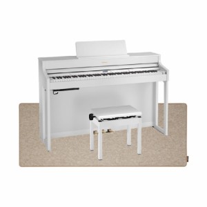ローランド 【組立設置無料サービス中】 ROLAND HP702-WHS 電子ピアノ 高低自在イス＆ピアノセッティングマット付き ホワイト