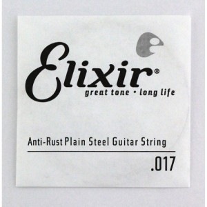 ELIXIR エリクサー 13017 017弦×4本 ANTI RUST PLAIN プレーン弦 ギター用バラ弦