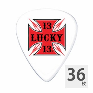 JIM DUNLOP Lucky 13 Red Cross 0.73mm ギターピック×36枚