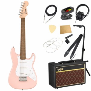 スクワイヤー/スクワイア Squier Mini Stratocaster Laurel Fingerboard Shell Pink エレキギター アンプ付き 初心者セット