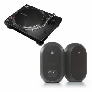 Pioneer DJ PLX-500-K Black ターンテーブル レコードプレーヤー リスニングセット JBL 104-BT付きセット