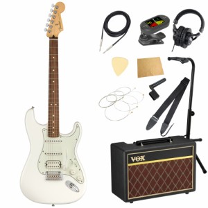 フェンダー Fender Player Stratocaster HSS PF Polar White エレキギター VOXアンプ付き 入門11点 初心者セット