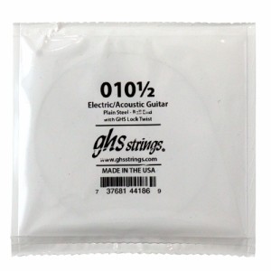 GHS 010 1/2 Singles Plain Steel Strings .0105 ギター用 バラ弦×4本