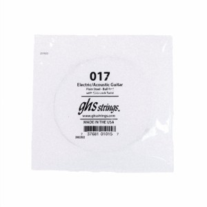 GHS 017 Singles Plain Steel Strings .017 ギター用 バラ弦×4本