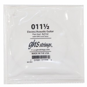 GHS 011 1/2 Singles Plain Steel Strings .0115 ギター用 バラ弦×4本