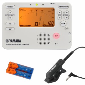 チューナー メトロノーム ヤマハ YAMAHA TDM-710IV ＆ TM-40BK 単4乾電池付き 吹奏楽 管楽器 チューナー ＆ マイク セット