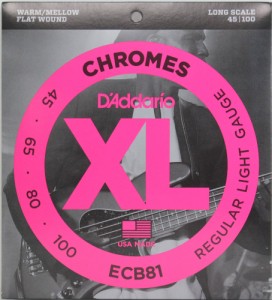 ダダリオ D’Addario ECB81×2SET フラットワウンド エレキベース弦