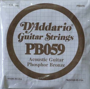 ダダリオ D’Addario PB059 Phosphor Bronze アコギ用バラ弦×5本