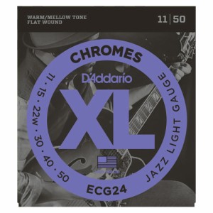 ダダリオ D’Addario ECG24 フラットワウンド エレキギター弦×3セット