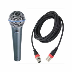 SHURE BETA58A-J 5Mマイクケーブル（XLRオス-メス）付き ボーカル用ダイナミックマイク