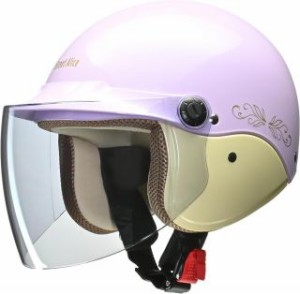 ヘルメット バイク リード工業 セミジェット バイクヘルメット QJ3 パールパープル