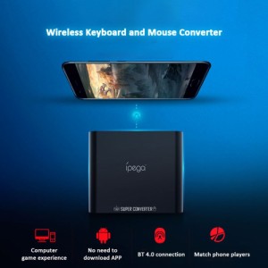 ポータブル ワイヤレス Bluetooth キーボード＆マウスコンバーター