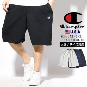 チャンピオン ハーフパンツ メンズ 大きいサイズ スエット ロゴ Champion ストリート系 スポーツ ファッション 春新作 父の日