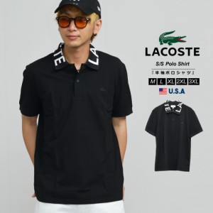 ラコステ ポロシャツ メンズ レディース 半袖 ロゴ プリント カジュアル ゴルフ LACOSTE PH7647 海外モデル 大きいサイズ おしゃれ