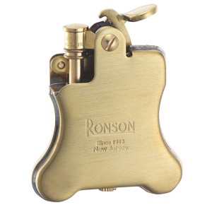 ライター ロンソン オイルライター RONSON ロンソン バンジョー フリントオイルライター ブラスサテン R01-1031