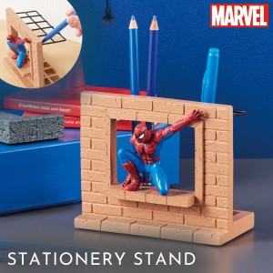 スパイダーマン  グッズ ペン立て ペンスタンド 文房具 文具 マーベル MARVEL キャラクター ステーショナリースタンド（スパイダーマン）