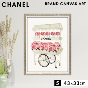 アートパネル ブランド シャネル CHANEL オマージュアート おしゃれ アマンダ グリーンウッド Sフラワーカート 