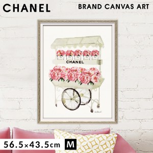 アートパネル ブランド シャネル CHANEL オマージュアート おしゃれ アマンダ グリーンウッド フラワーカート M