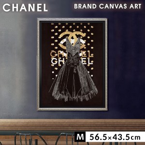 アートパネル ブランド シャネル CHANEL オマージュアート おしゃれ マドレーヌ ブレイク ファッションドレスブラック M