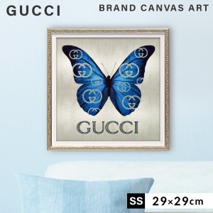 アートパネル ブランド グッチ GUCCI SSサイズ オマージュ キャンバスアート フレーム付き オマージュアート ブランドポスター ファッシ