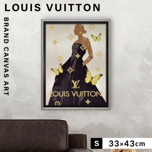 アートパネル ブランド ルイヴィトン LOUIS VUITTON Sサイズ オマージュ キャンバスアート フレーム付き パロディアート オマージュアー