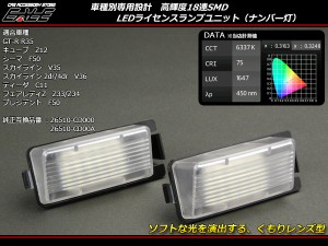 ニッサン LED ライセンスランプ ナンバー灯 R35 GT-R Z12キューブ V35/V36 スカイライン C11 ティーダ Z33/Z34 フェアレディZ R-119