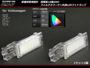 VW LED フットランプ ルームランプ ゴルフ6 ゴルフ5 パサート トゥアレグ等 R-135