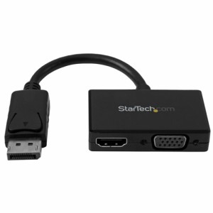 StarTech(スターテック) DP2HDVGA(ブラック) トラベルAVアダプタ DisplayPort HDMI/ VGA変換アダプタ