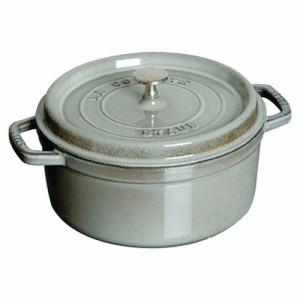 ストウブ(staub) ピコ ココット ラウンド IH対応 両手鍋 22cm 40509-307(グレー)