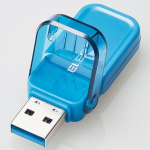 エレコム(ELECOM) MF-FCU3032GBU(ブルー) フリップキャップ式USBメモリ 32GB