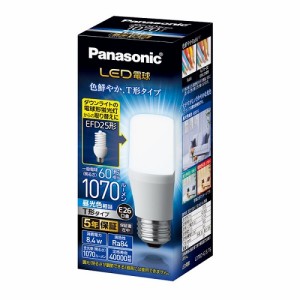 パナソニック(Panasonic) LDT8DGST6 LED電球 T形タイプ(昼光色) E26口金 60W形相当 1070lm