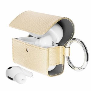 PGA PG-APP2PU05BE(ベージュ) AirPods Pro(第2/1世代)用 PUレザーフリップケース