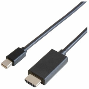 IODATA(アイ・オー・データ) GP-MDPHD/K-10(ブラック) Mini DisplayPort→HDMIケーブル 1m