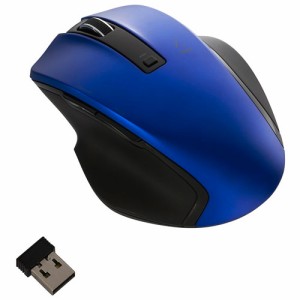ナカバヤシ MUS-RKF129BL(ブルー) USB 無線5ボタンBlueLEDマウス