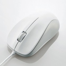 エレコム(ELECOM) M-K6URWH/RS(ホワイト) USB 有線光学式マウス 3個