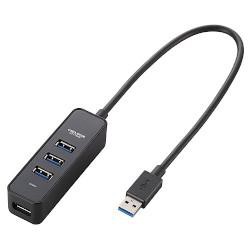 エレコム(ELECOM) U3H-T405BBK(ブラック) USB3.0ハブ マグネット付 4ポート